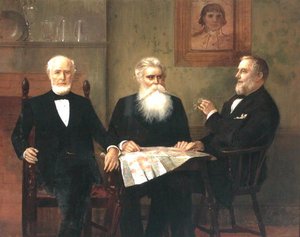 Charles Edwin Wilbour con dos primos