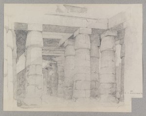 Templo de Khonsu en Karnak, 1887