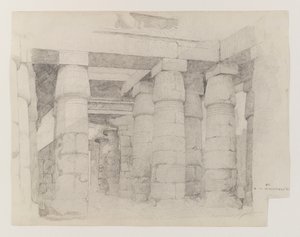 Templo de Khonsu en Karnak, 1887