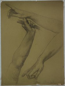 Tres Estudios de Brazos de Edwin Howland Blashfield