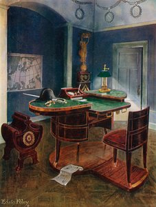 Bureau de Campagne y Bureau en Boite de Napoleón Primero, Chateau de la Malmaison, Francia