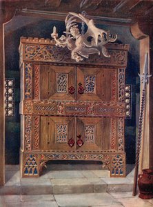 Schrank gótico tardío. Alemán
