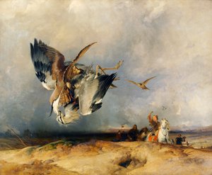 Hawking in the Olden Time, c.1831 (óleo sobre lienzo)