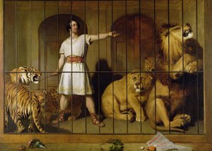 Retrato del Sr. Van Amburgh como apareció con sus animales en el Teatro de Londres, 1847