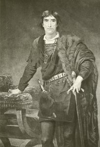 El Sr. Henry Irving como Hamlet (grabado)