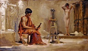 La modelo del artista de Edwin Longsden Long