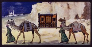 Camellos con un Palanquín Ceremonial
