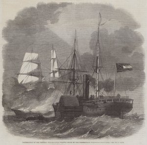 Destrucción del mercante federal Harvey Birch por el buque de guerra confederado Nashville de Edwin Weedon