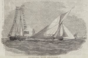 Regata Real de Harwich, El Amazonas ganando la Copa del Comodoro de Edwin Weedon