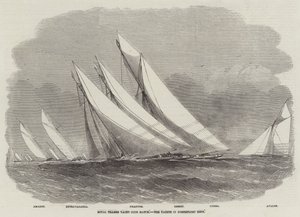 Competencia del Royal Thames Yacht Club, los yates en Northfleet Hope