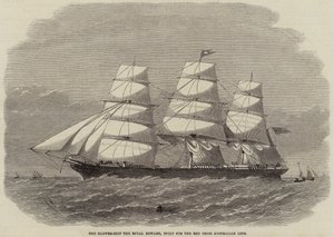 El clipper Royal Edward, construido para la línea australiana de la Cruz Roja de Edwin Weedon