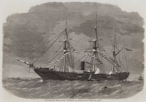 El Sloop-of-War Federal Tuscarora en Southampton Water