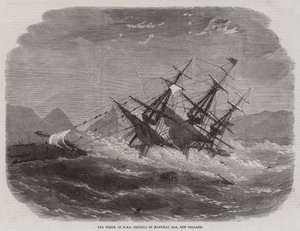 El Naufragio del HMS Orpheus en Manukau Bar, Nueva Zelanda de Edwin Weedon