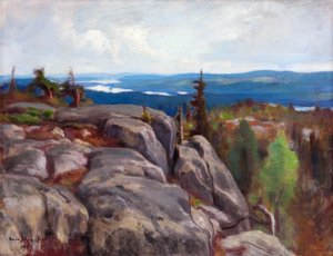 Paisaje (Landscape from Koli) - Paysage de Koli - par Eero (Erik) Jarnefelt (Jaernefelt) (1863-1937) de Eero Järnefelt