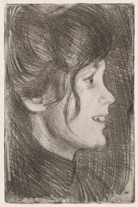 Retrato de una joven (Anni Swan) de Eero Järnefelt