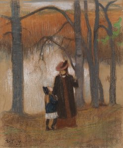 La esposa y la hija del artista de Eero Järnefelt