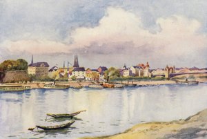 El Rin: Bonn (litografía en color) de Effie Jardine