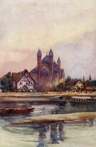 El Rin: Speyer, Spires (litografía en color)