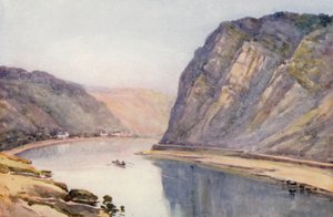 El Rin: El Lorelei (litografía en color)