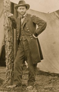 El Gral. U.S. Grant en su cuartel general de Cold Harbor, Va., 1863 (foto)