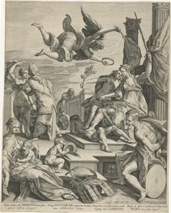 Allegorie conoció a la Justicia, la Paz y la Caridad de Egbert Jansz.