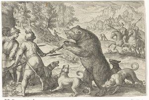 Paisaje con caza de osos Escenas de caza (título de la serie) Icones Venantum Species Varias Representantes (título de la serie)