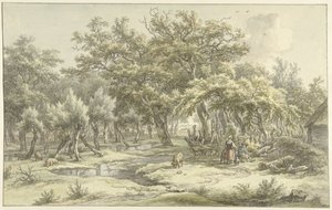 Paisaje cerca de Eext (Drenthe) de Egbert van Drielst