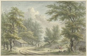 Paisaje cerca de Eext, Drenthe de Egbert van Drielst