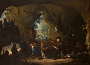 Calvino en el infierno de Egbert van Heemskerk the Younger