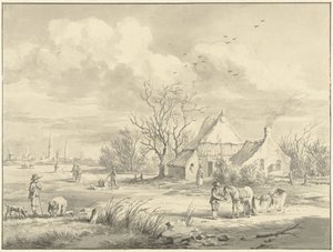 El Porenhuis con la ciudad de Groningen en la distancia