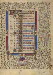 Página del calendario de enero; Festines; Acuario de Egerton Master