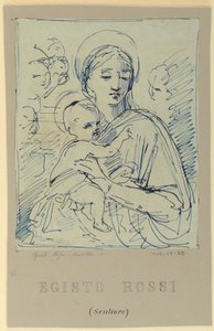 Madonna y el niño de Egisto Rossi