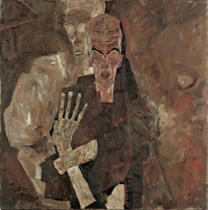 El vidente II (Muerte y hombre) de Egon Schiele