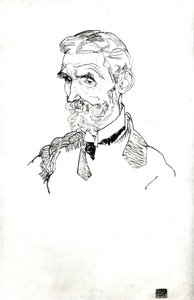 Retrato del suegro del artista, Johann Harms, 1915 de Egon Schiele