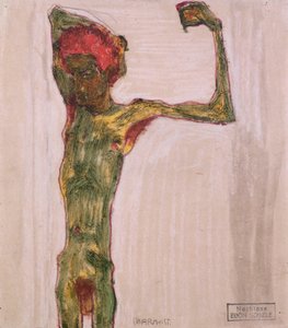 Anarquista, c.1909-10 de Egon Schiele