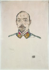 Oficial austriaco de Egon Schiele