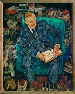 Bildnis Dr. Hugo Koller ... (pintura sobre lienzo) de Egon Schiele