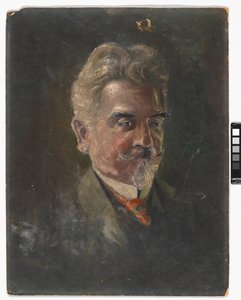 Retrato de Leopold Czihaczek de tres cuartos