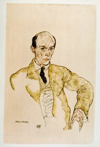 Compositor Arnold Schoenberg, Komponisty Arnolf Schoenberg Gouache, ... (gouache) de Egon Schiele