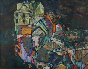 Creciente de Casas III de Egon Schiele