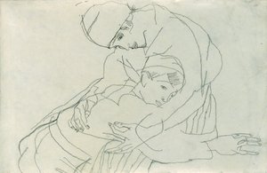 Abrazo, 1914 de Egon Schiele