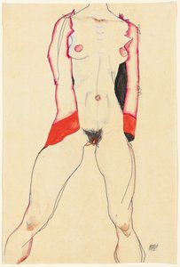 Torso femenino de Egon Schiele