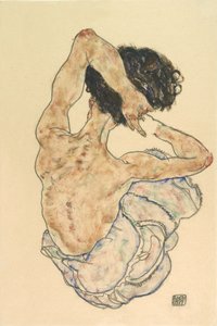Acto de espalda femenina, 1917