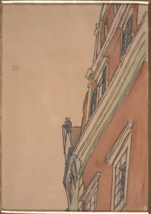 Vista Frontal de un Edificio: Casa Krumau de Egon Schiele