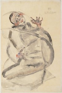 Gustosamente soportaré por el arte y mis seres queridos, 1912 de Egon Schiele