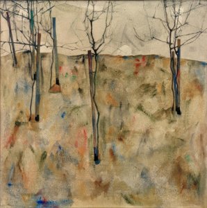 Árboles desnudos de Egon Schiele