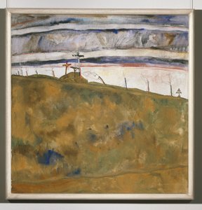 Kalvarienberg (pintura sobre lienzo) de Egon Schiele