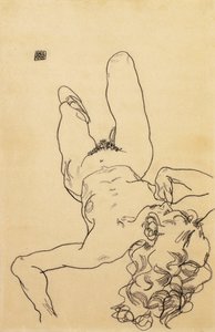 Desnudo femenino arrodillado, 1917