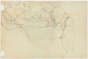 Amantes, 1913 de Egon Schiele