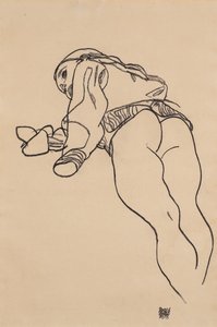 Acostada de Egon Schiele